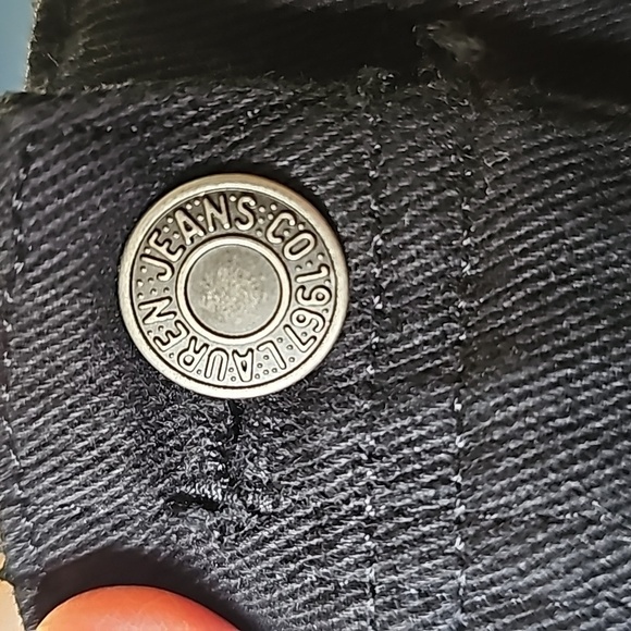 Lauren Jeans Co. Black jeans with no pockets, no size tag. 10? - Picture 4 of 6
